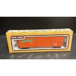 Life Like Trains 8480 HO Scale TPIX 576 50' Box Car Tropicana Orange
